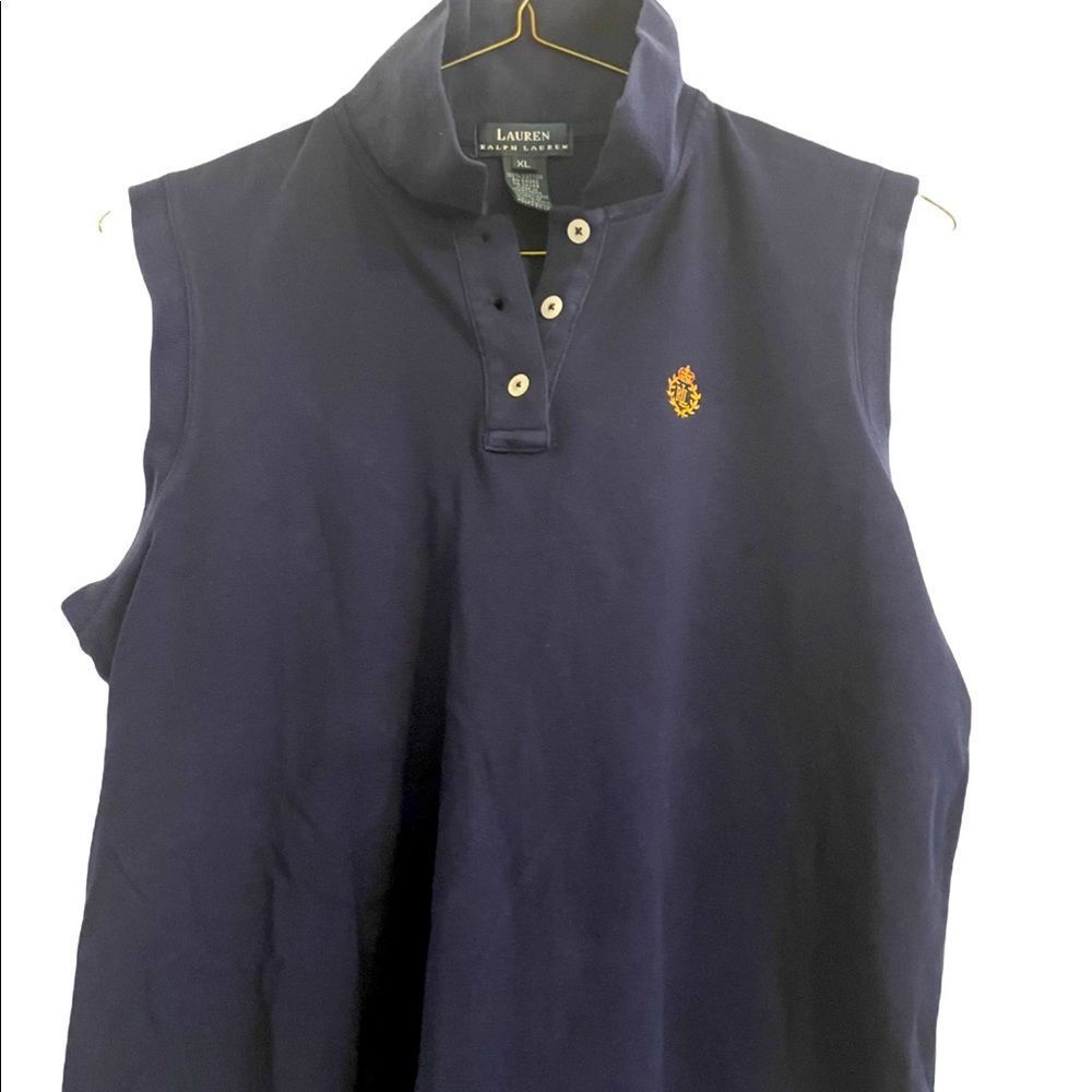 🔥Ralph Lauren sleeveless top, size xl, navy